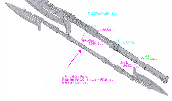 The axes can change into a Beam Naginata or be attached to the shield! Exciting parts rearranging gimmicks!